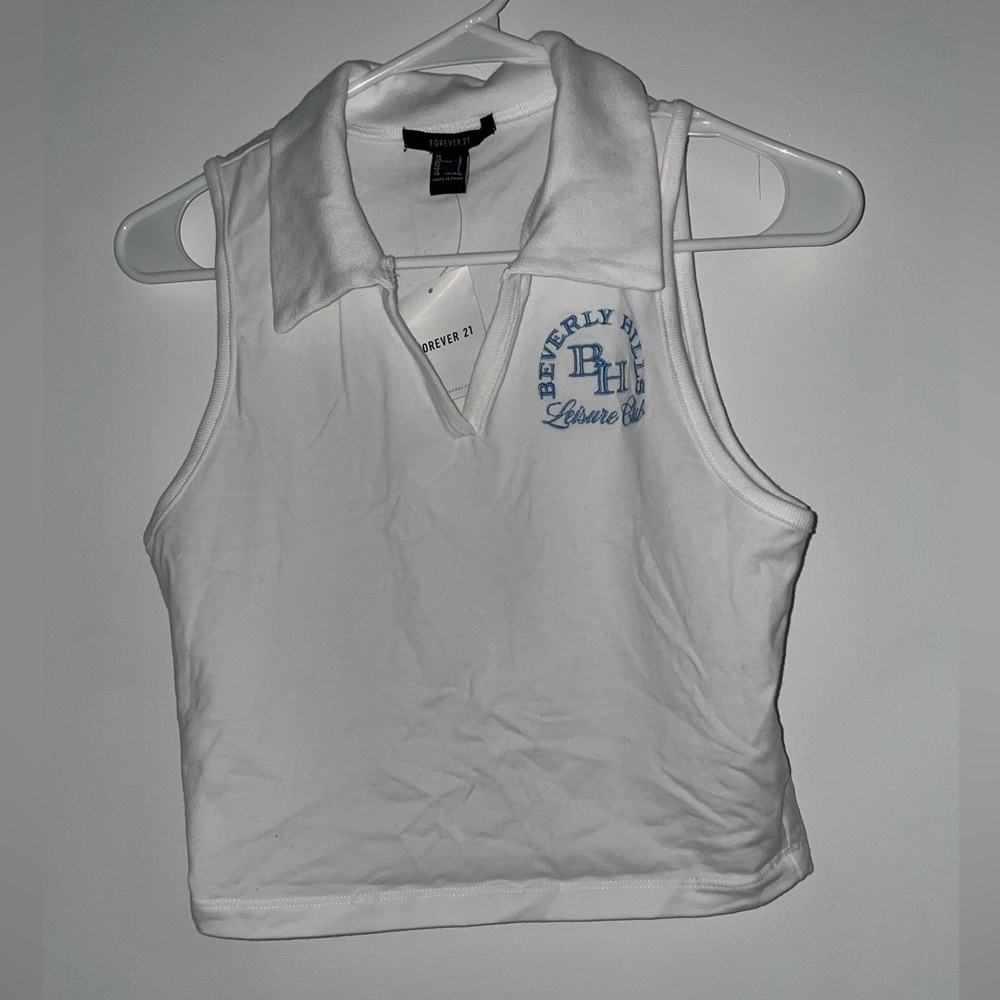Forever 21 Collared Tennis Tank Top